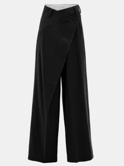 Women Source Unknown Clothing-Rennert Criss Cross Trousers, Black