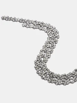 Women Source Unknown Accessories-Rhinestone Drop Necklace, Silver