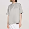 Women Source Unknown Accessories-Satin T-Shirt, Silver