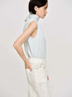 Women Source Unknown Accessories-Scarf-Neck Top, Blizzard Blue