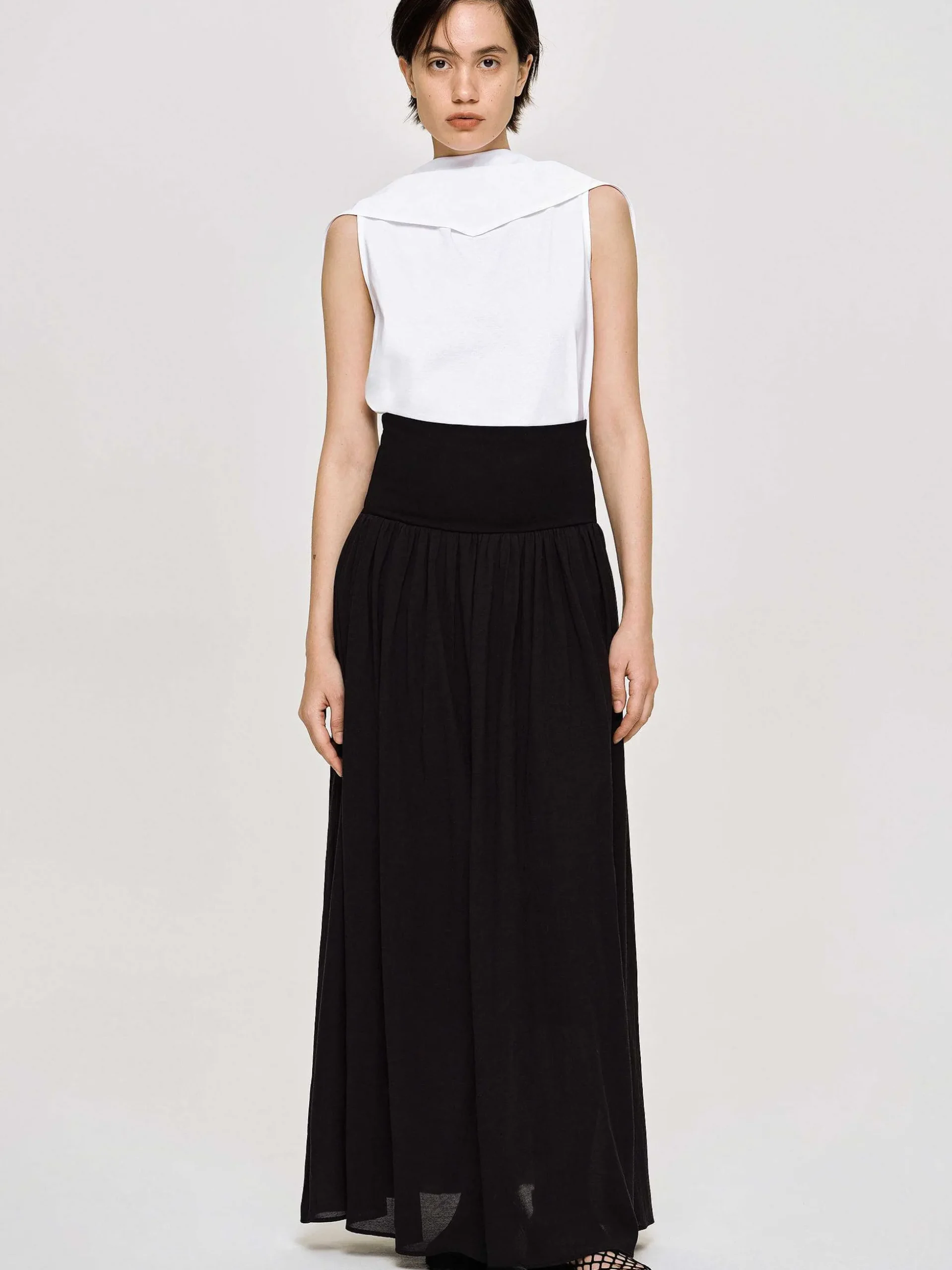 Women Source Unknown Accessories-Scarf-Neck Top, White
