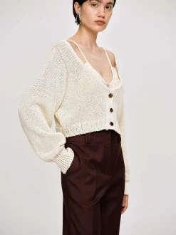 Women Source Unknown Knitwear-Scoop Neck Knit, Almond