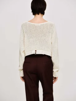Women Source Unknown Clothing-Scoop Neck Knit, Almond