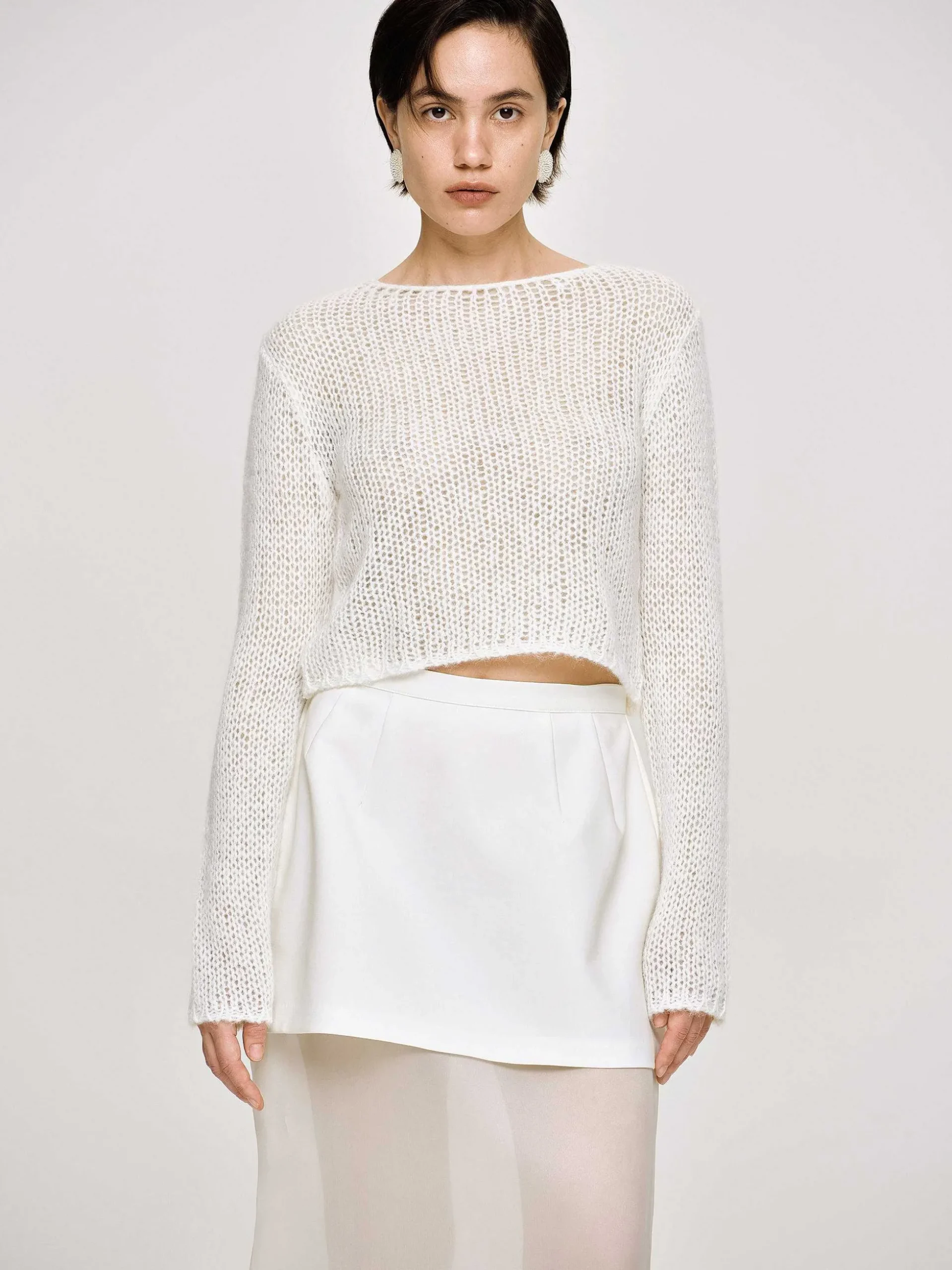 Women Source Unknown Knitwear-Semi-Sheer Knit, Birch