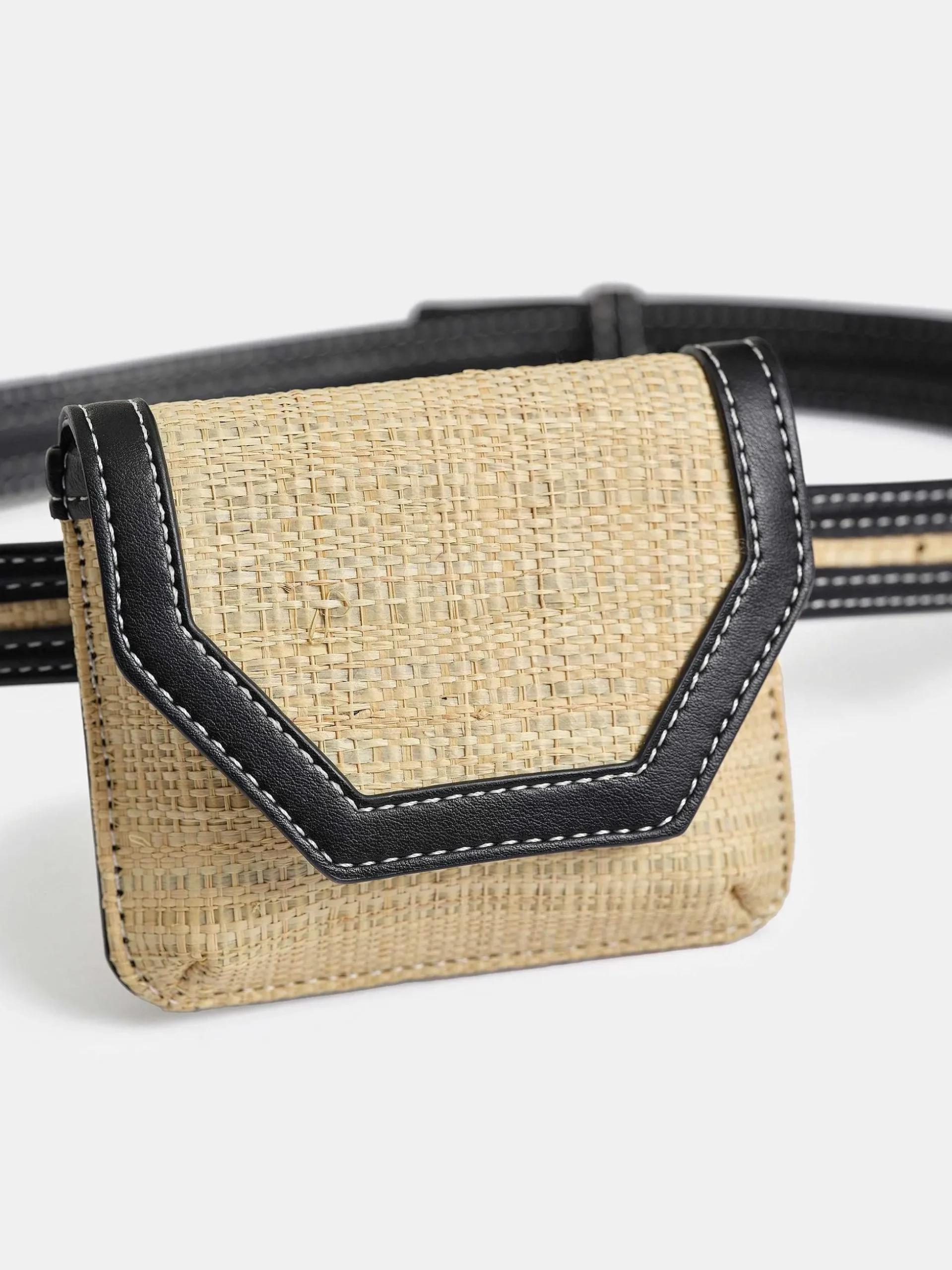 Women Source Unknown Shoes & Bags-Small Raffia Belt Bag, Natural