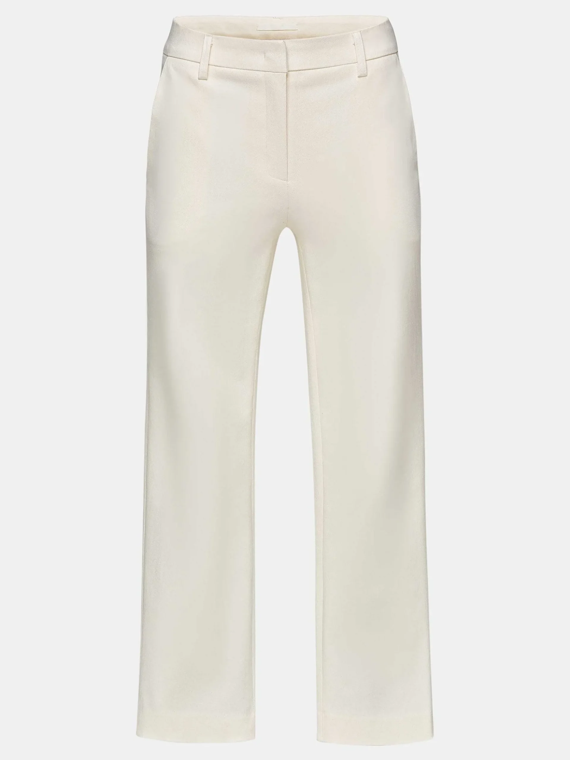 Women Source Unknown Bottoms-Straight Crop Cigarette Trousers, Ivory