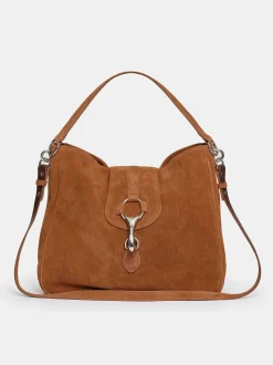 Women Source Unknown Shoes & Bags-Suede Hobo Bag, Copper