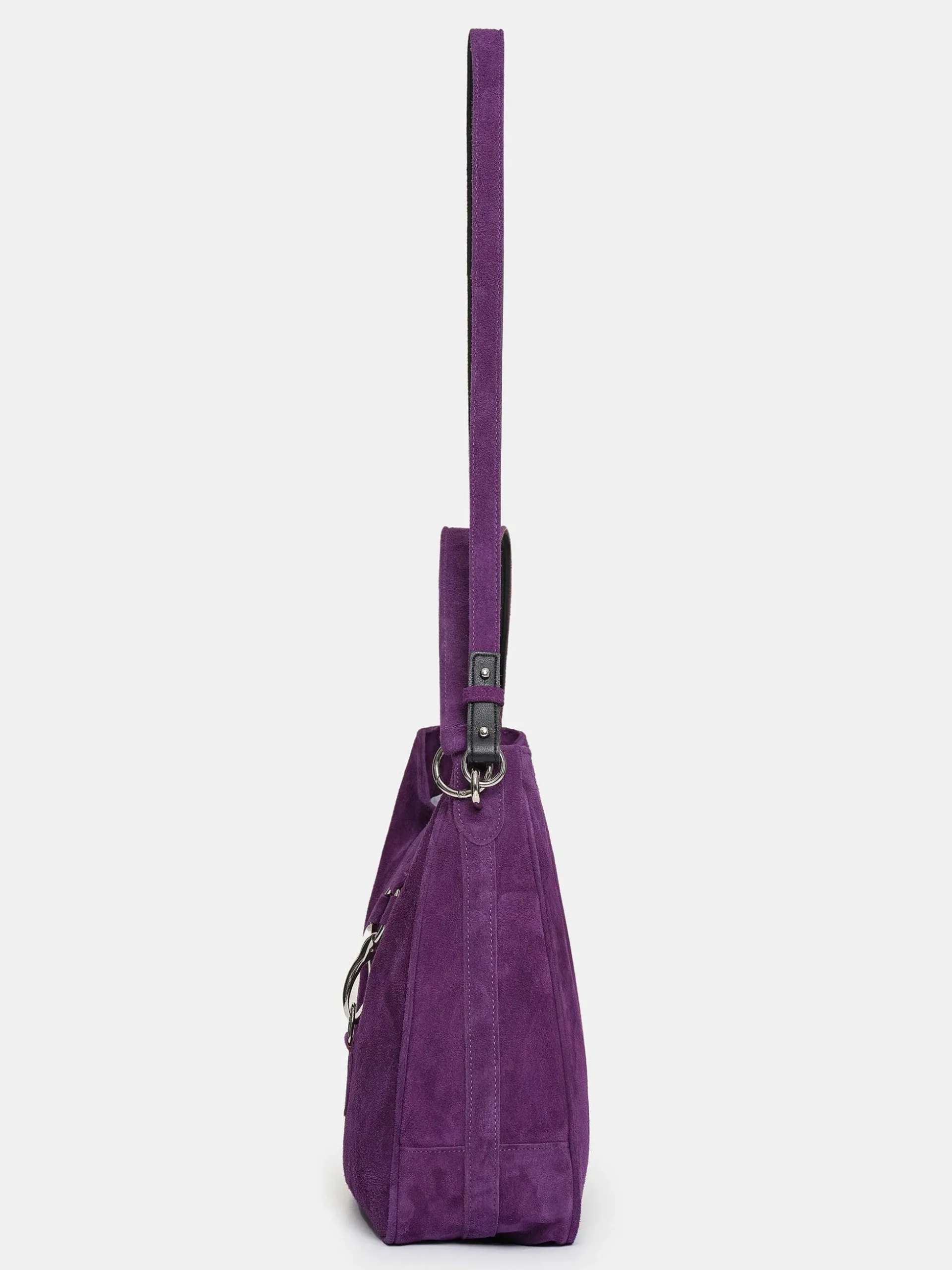 Women Source Unknown Shoes & Bags-Suede Hobo Bag, Plum