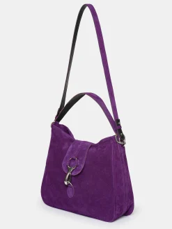 Women Source Unknown Shoes & Bags-Suede Hobo Bag, Plum