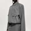 Women Source Unknown Accessories-Suit Bomber Jacket, Dove