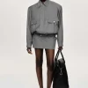 Women Source Unknown Accessories-Suit Bomber Jacket, Dove