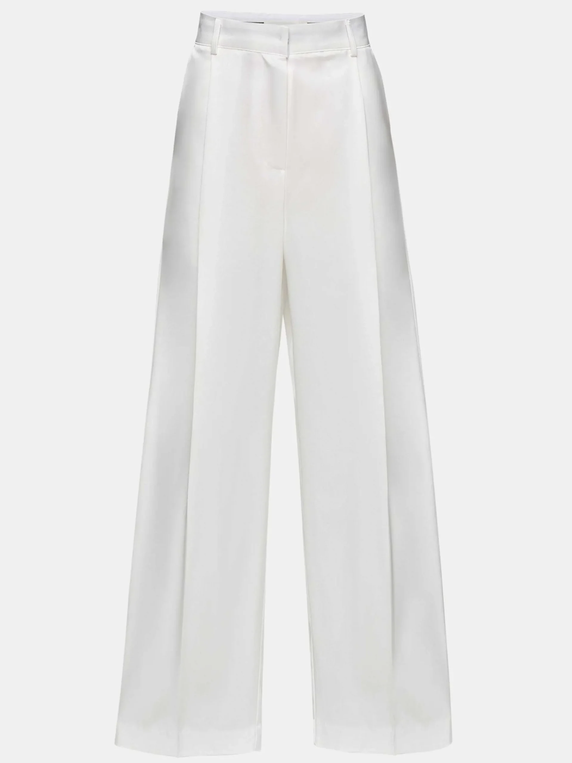 Women Source Unknown Clothing-Taiamo Fluid Satin Trousers, White