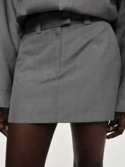 Women Source Unknown Co-Ords-Tailored Miniskirt, Dove