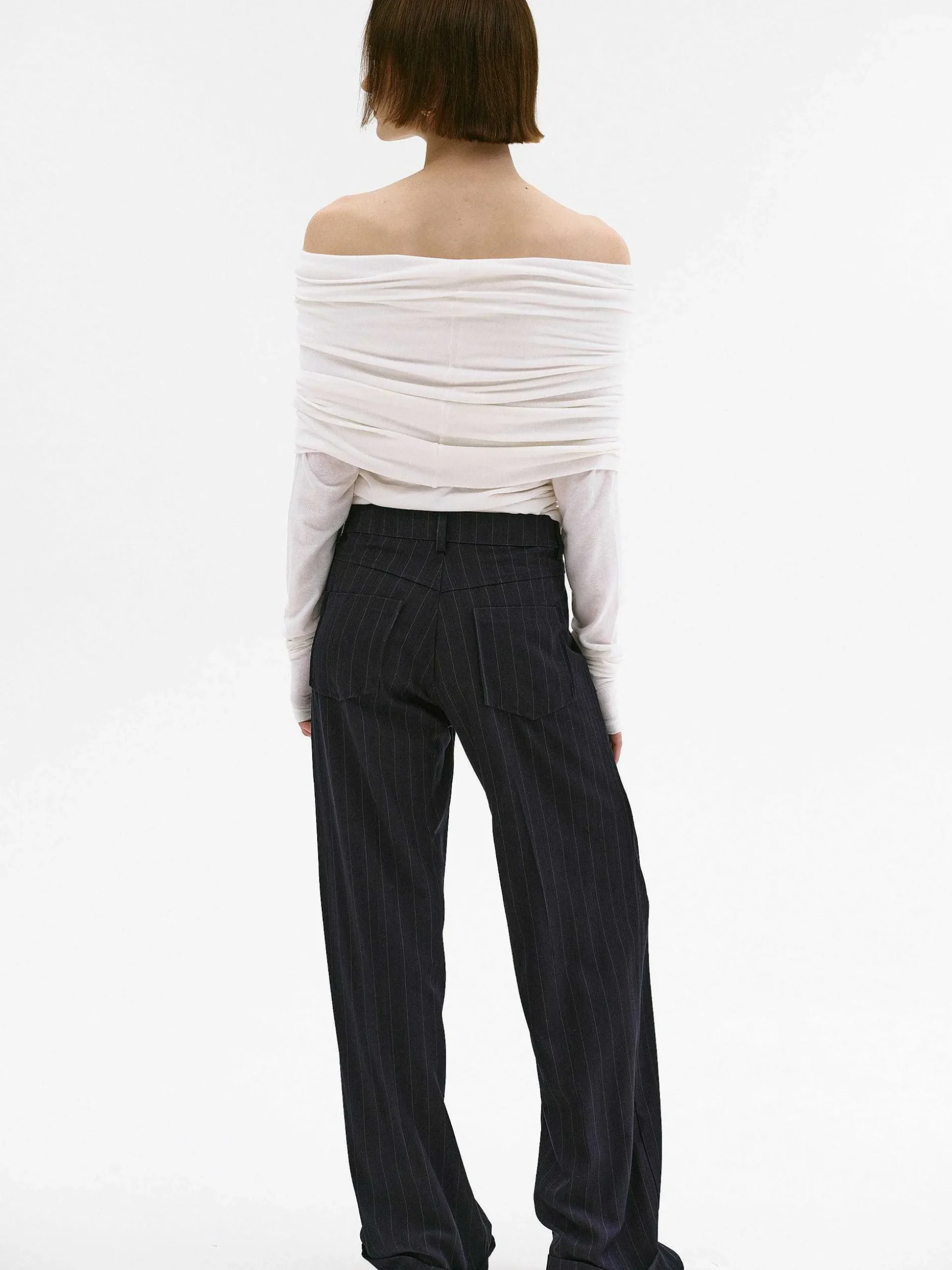 Women Source Unknown Accessories-Tova Off Shoulder Knit, Cream