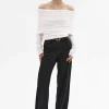 Women Source Unknown Accessories-Tova Off Shoulder Knit, Cream