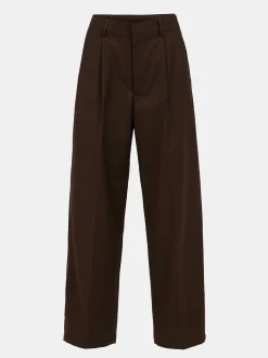 Women Source Unknown Bottoms-Triangle Pocket Relaxed Trousers, Fondant