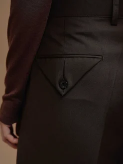 Women Source Unknown Clothing-Triangle Pocket Relaxed Trousers, Fondant