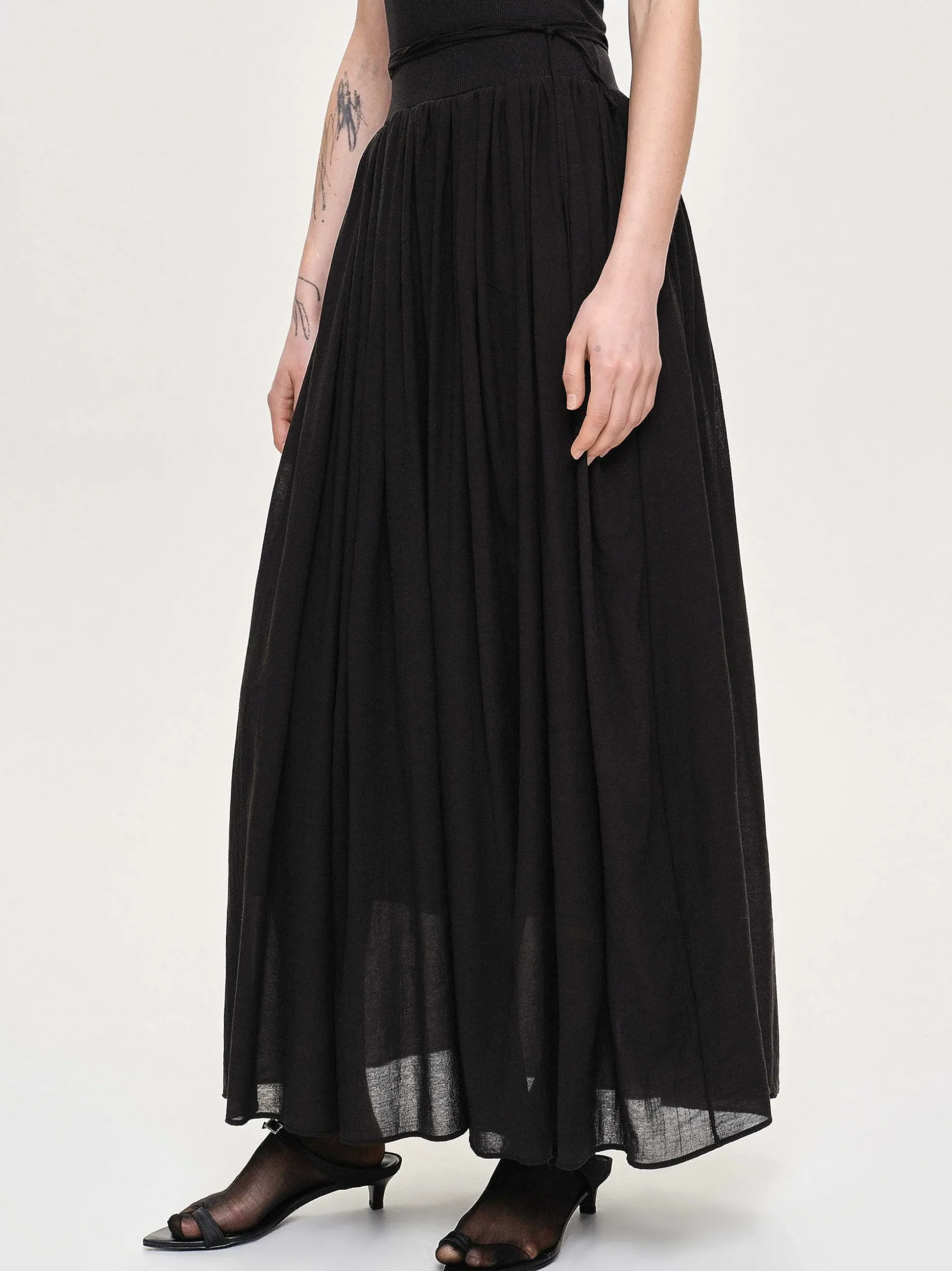 Women Source Unknown Accessories-Tulle Slip Dress, Black