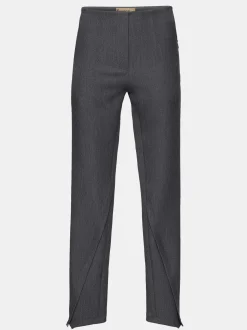 Women Source Unknown Clothing-Tyia Bias-Cut Slim Trousers, Dark Charcoal