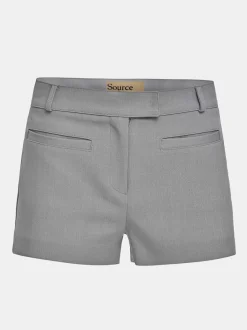 Women Source Unknown Clothing-Ulna Welt Pocket Shorts, Grey