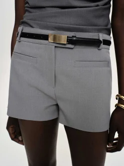 Women Source Unknown Clothing-Ulna Welt Pocket Shorts, Grey