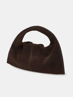 Women Source Unknown Clothing-Vida Suede Mini Tote Bag, Cocoa