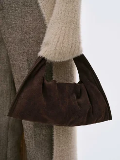 Women Source Unknown Clothing-Vida Suede Mini Tote Bag, Cocoa