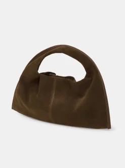 Women Source Unknown Clothing-Vida Suede Mini Tote Bag, Walnut