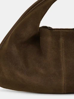 Women Source Unknown Clothing-Vida Suede Mini Tote Bag, Walnut