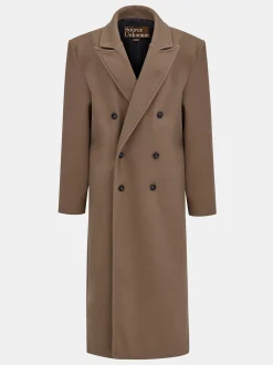 Women Source Unknown Clothing-Wallis Oversized Grandpa Coat, Latte