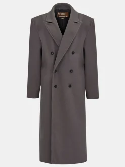 Women Source Unknown Outerwear-Wallis Oversized Grandpa Coat, Grey