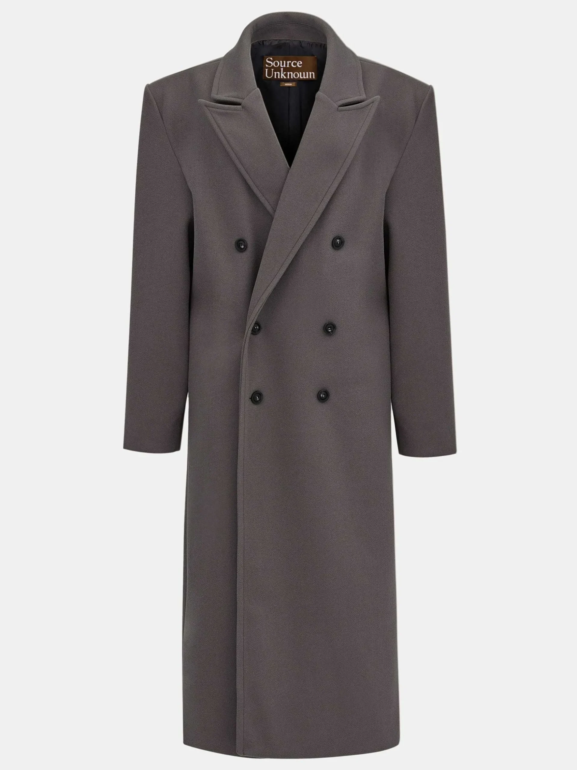 Women Source Unknown Clothing-Wallis Oversized Grandpa Coat, Grey