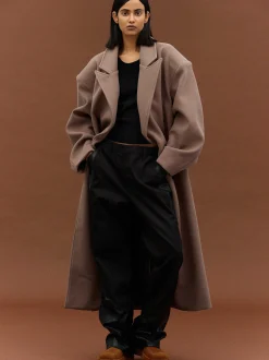 Women Source Unknown Outerwear-Wallis Oversized Grandpa Coat, Latte