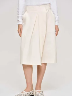 Women Source Unknown Clothing-Wrapped Cotton Shorts, Almond