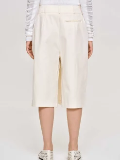 Women Source Unknown Clothing-Wrapped Cotton Shorts, Almond