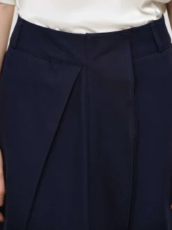 Women Source Unknown Clothing-Wrapped Cotton Shorts, Navy