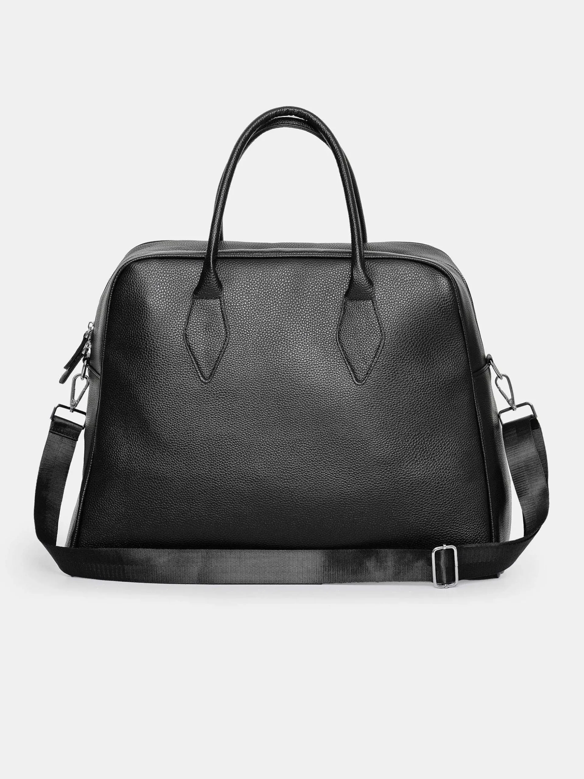 Women Source Unknown Clothing-Xlarge Weekender Faux-Leather Bag, Black